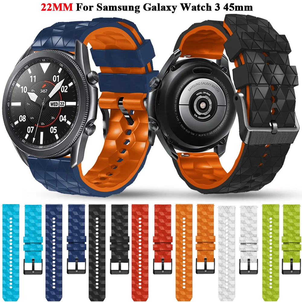 22 ММ Силиконовые Браслеты Для Samsung Galaxy Watch 46 мм/3 45 мм Gear S3 Classic/Frontier Smartwatch Браслет Huawei GT2/3 Ремешка