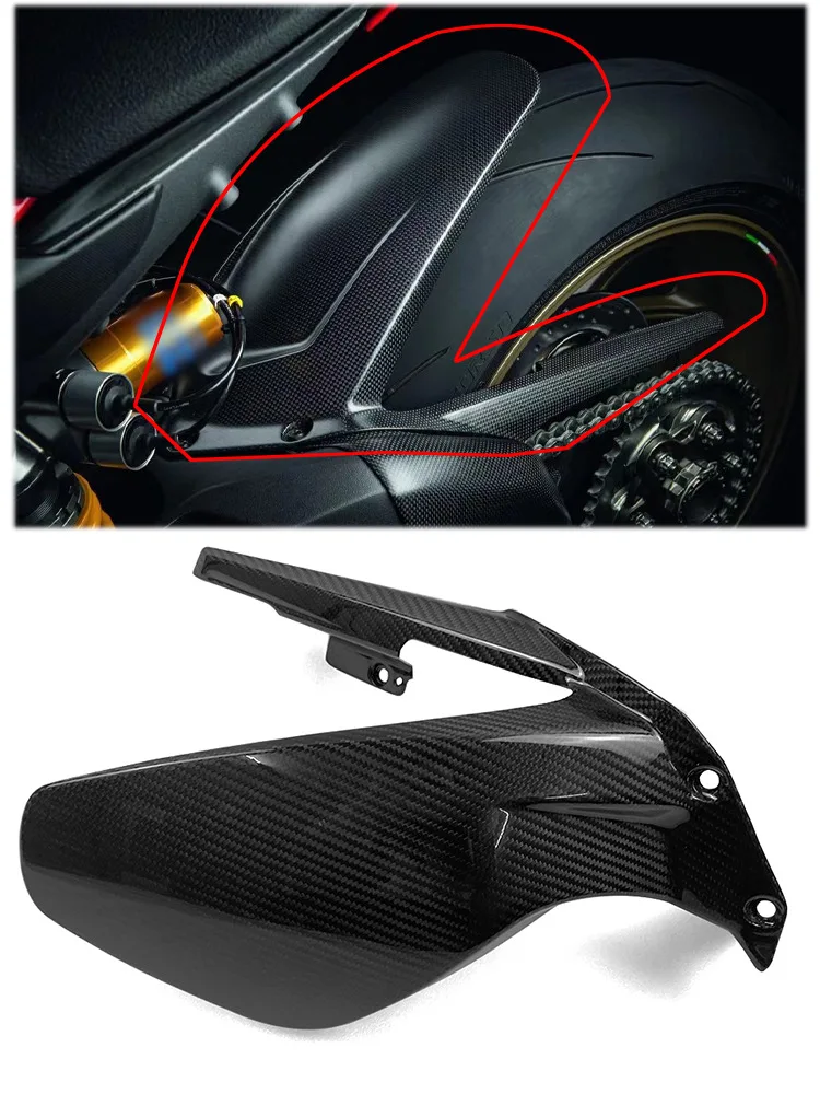 Для Ducati Panigale/V4/V4S/V4R/Street Fighter V4 Мотоцикл Модифицированное Заднее Крыло Из Углеродного волокна