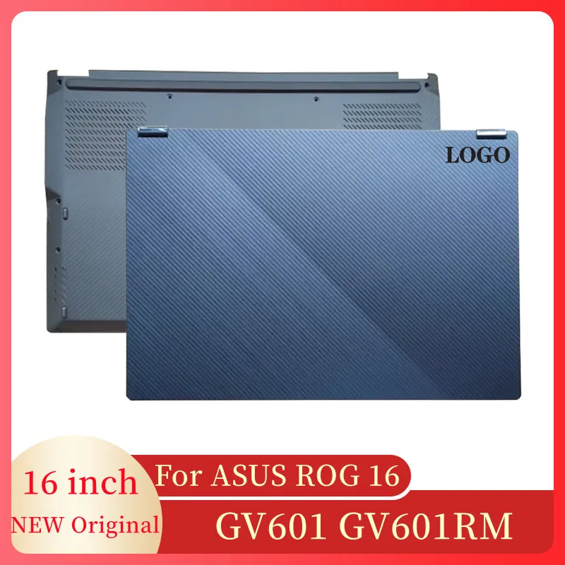 Новый Оригинальный чехол для ноутбука, задняя крышка с ЖК-дисплеем, петли, Нижний чехол, откидная версия для экрана ноутбука ASUS ROG16 GV601 GV601RM
