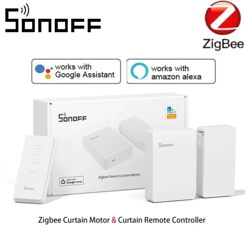 SONOFF ZigBee Curtain Smart Curtain Motor Switch 5V/1A CR2032 Простая Установка Удаленное приложение Голосовое Управление Работа С Alexa/Google Home