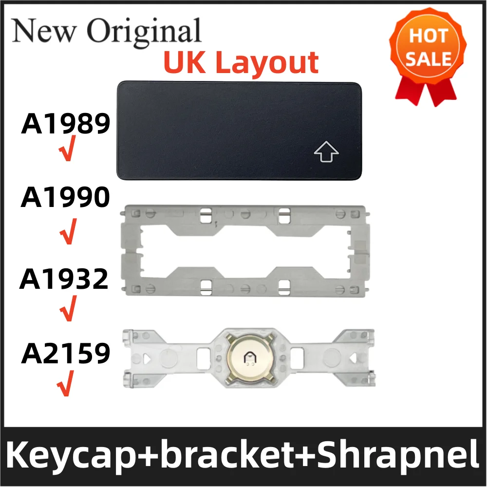 Крышка клавиши Shift и шарнир Британской Раскладки для MacBook Pro Retina A1706 A1707 A1708 A1534 (2017) Крышка клавиши клавиатуры кронштейн для ключей Shrapnel