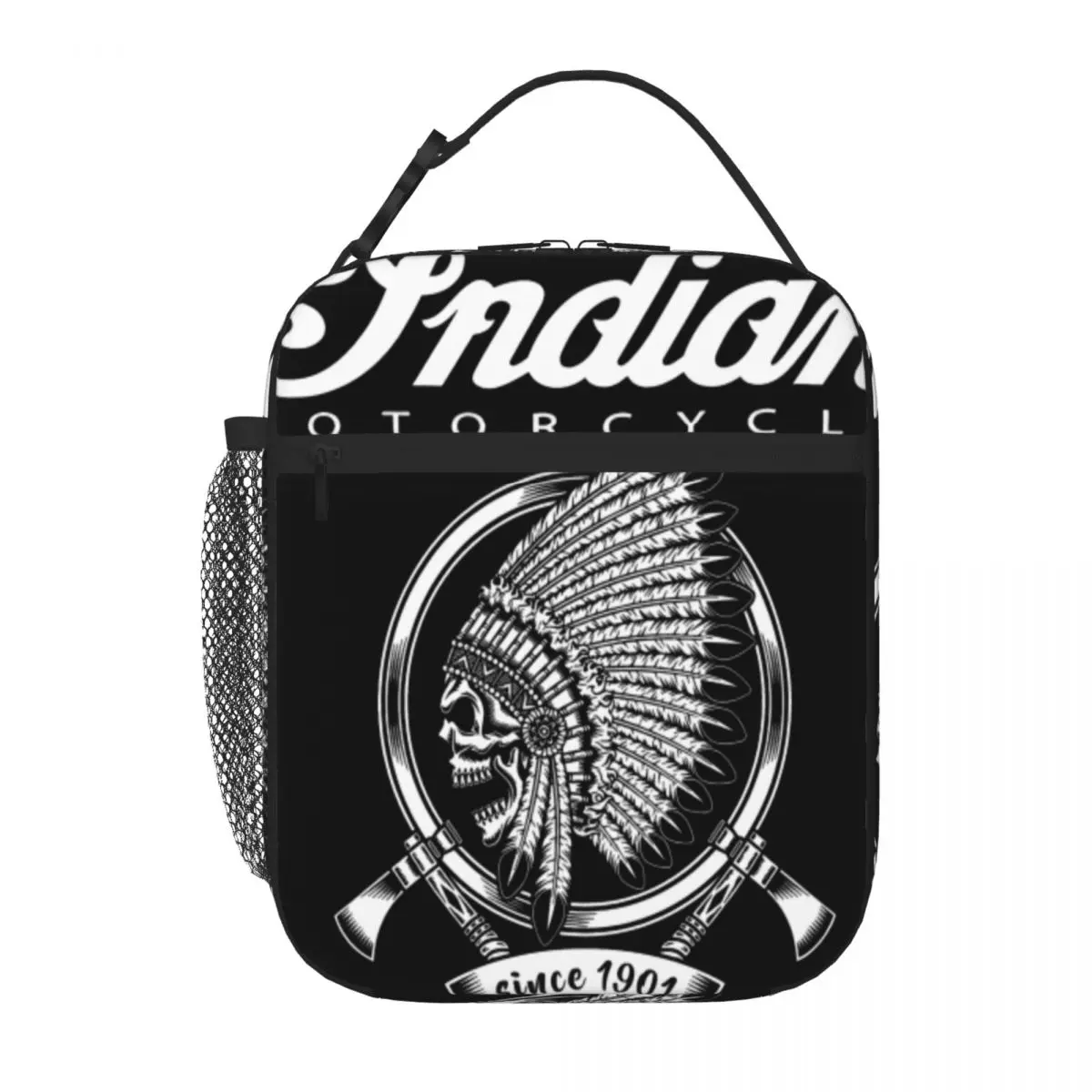Индийская с 1901 Года Мотоциклетная графическая сумка для ланча, детская сумка для пикника, термосумка для ланча