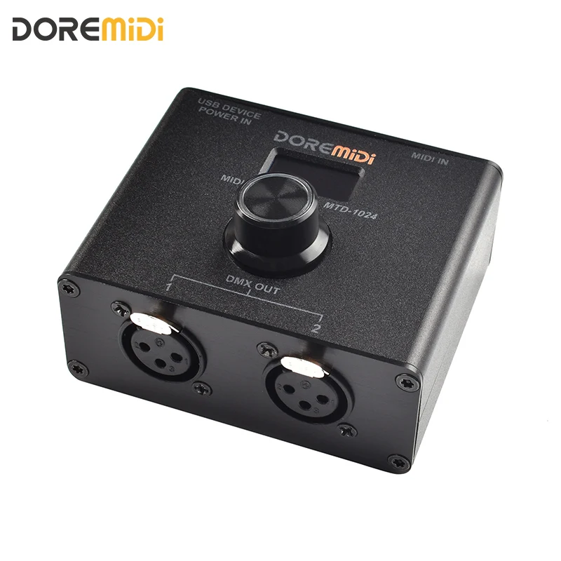 Контроллер DOREMiDi MIDI-DMX (MTD-1024) Может преобразовывать MIDI-сообщения в DMX-сообщения