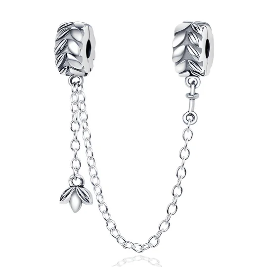 Аутентичные бусины-талисманы из стерлингового серебра 925 пробы, Защитная цепочка, оригинальный браслет Pandora, подарочные украшения своими руками
