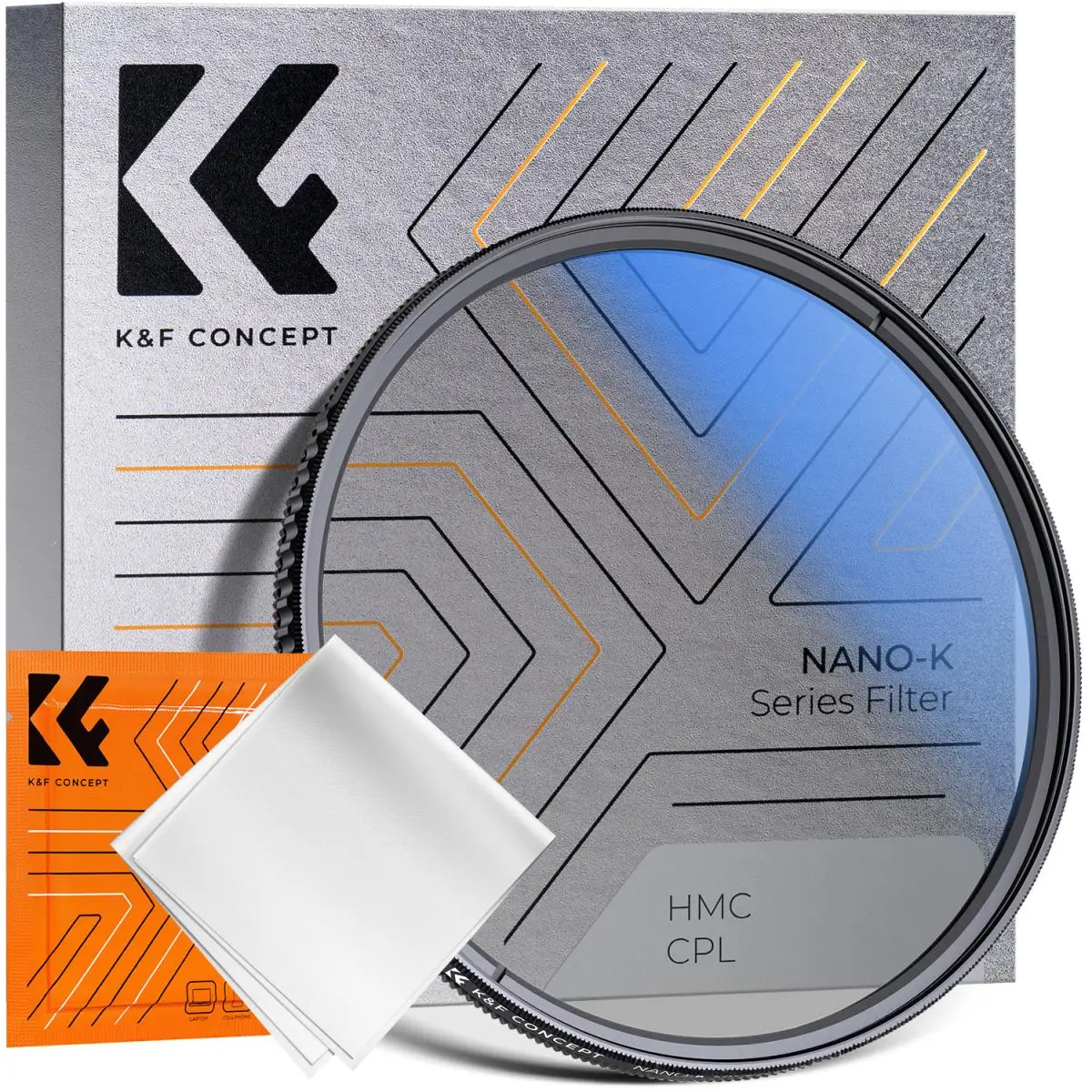 K & F Concept Nano-K Series 77 мм 82 мм CPL Фильтр Для Объектива камеры Ультратонкая Оптика с Многослойным Покрытием Круговой Поляризатор с Тканью Для чистки