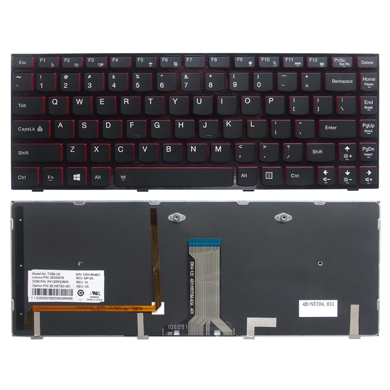 Американская клавиатура для ноутбука LENOVO Y400 Y410 Y430P Y400P Y410P Y400N Y410N Английский Ноутбук НОВЫЙ