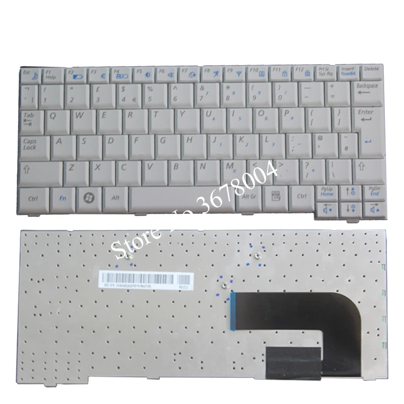 Новая клавиатура Великобритании для SAMSUNG NP-NC10 NC10 ND10 N108 NC310 N110 NP10 N128 N140 NP10 N130 клавиатура ноутбука Великобритании белого цвета