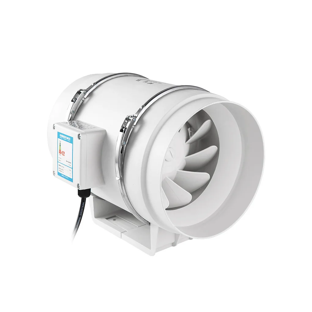 Вытяжной вентилятор малошумный встроенный канальный гидропонный вентилятор для ванной комнаты, вентиляционное отверстие для выращивания в помещении, мощность вытяжного вентилятора.