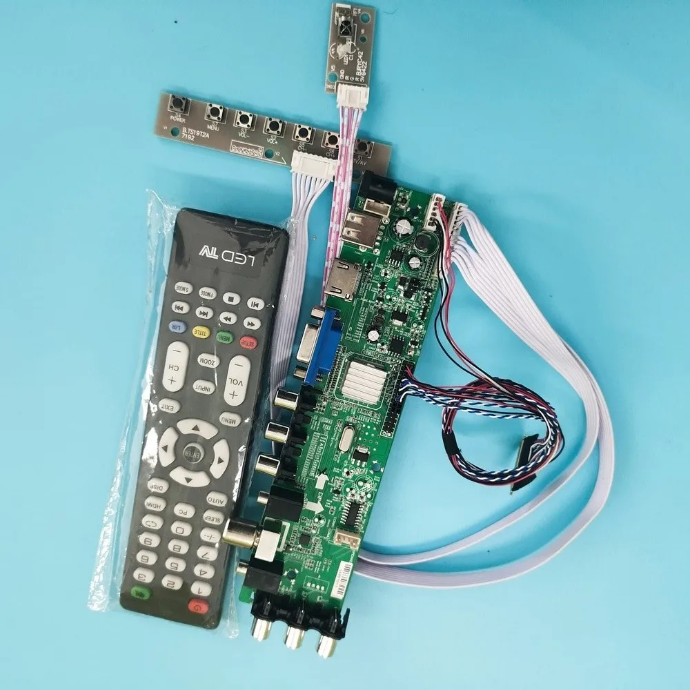 Комплект для N116BGE-L21/N116BGE-LB1 WLED DVB-T DVB-T2 плата контроллера сигнала 1366X768 TV LVDS USB пульт дистанционного управления VGA LED HDMI цифровой 40pin