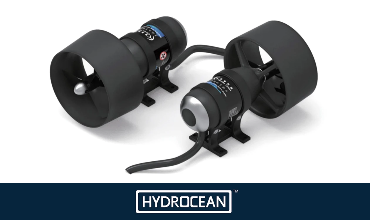 Обучающий подводный гребной винт Hydrocean T60-30EDU с подруливающим устройством весом 3,8 кг с диаметром гребного винта 60 мм и тягой 30 Н.